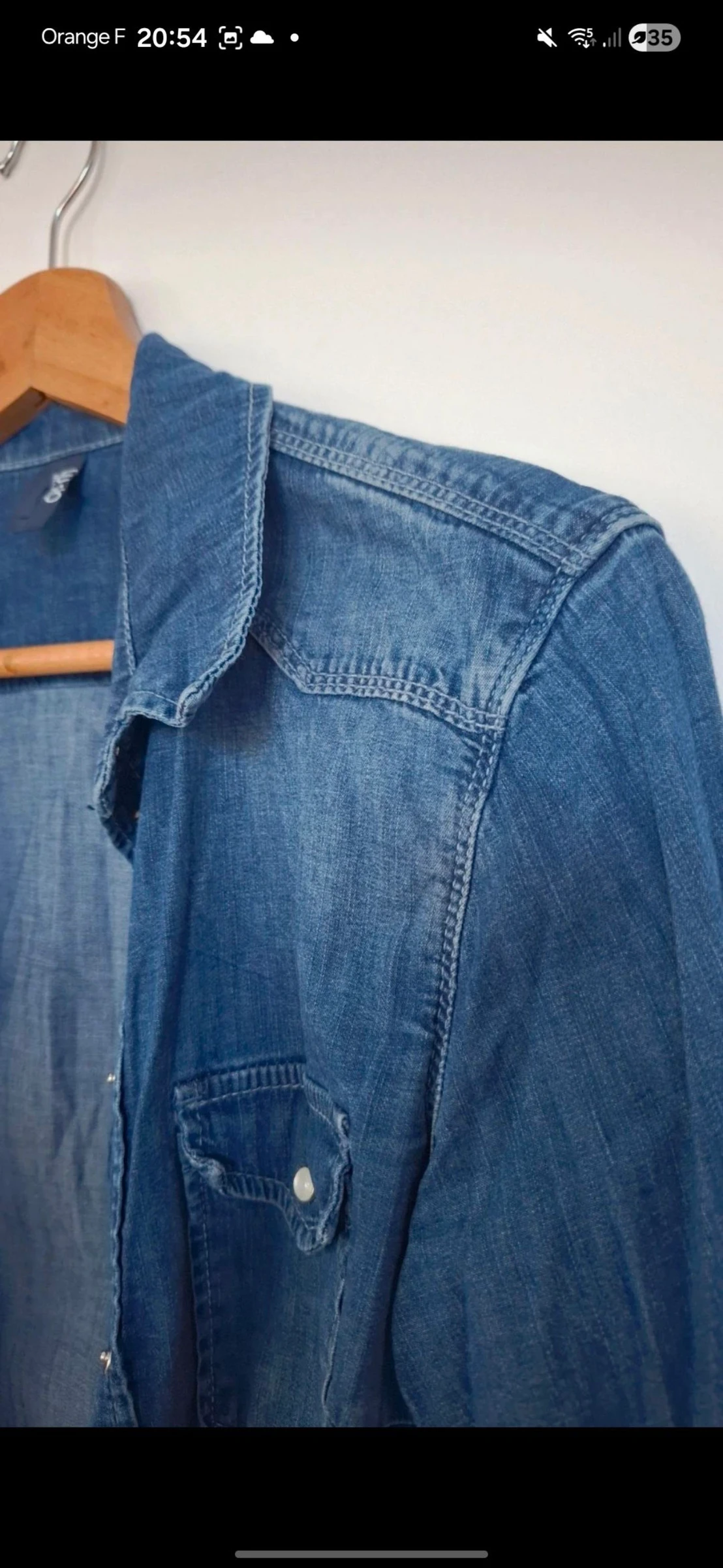 💙 Camisa / sobrecamisa en denim oscuro – LIU JO – talla M – estado casi nuevo – photo 5